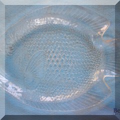 G38. Glass fish platter - $16